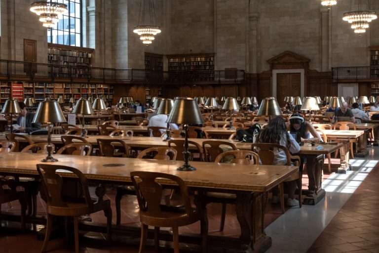 Il pianeta di libri alla New York Public Library