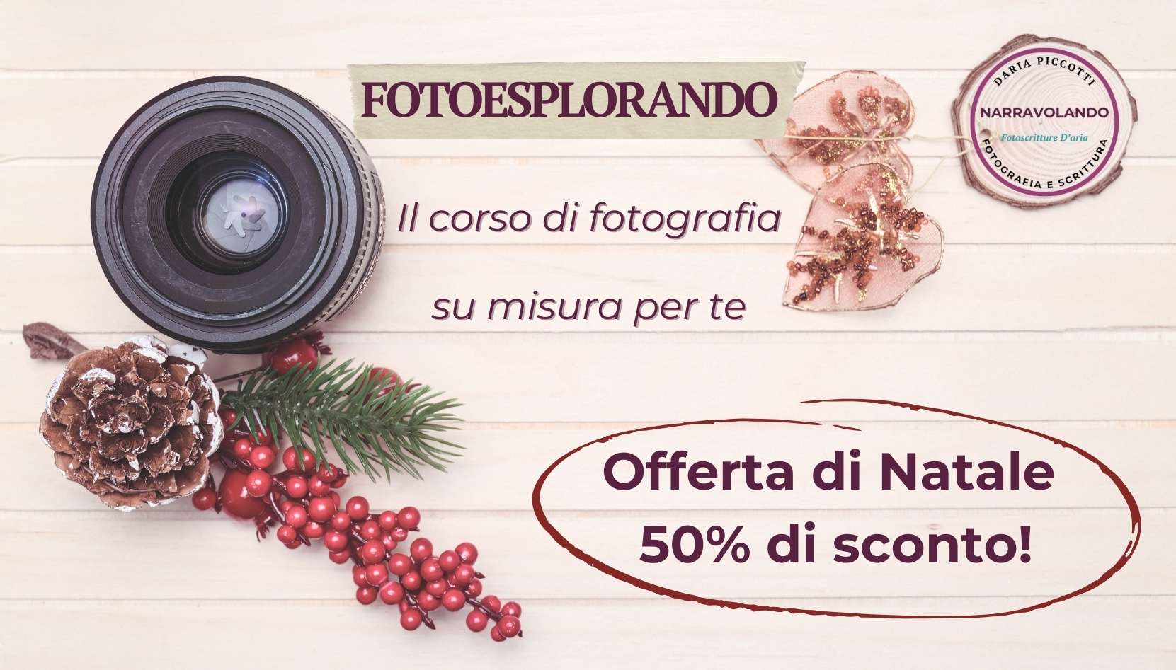 Corso di fotografia in offerta per Natale