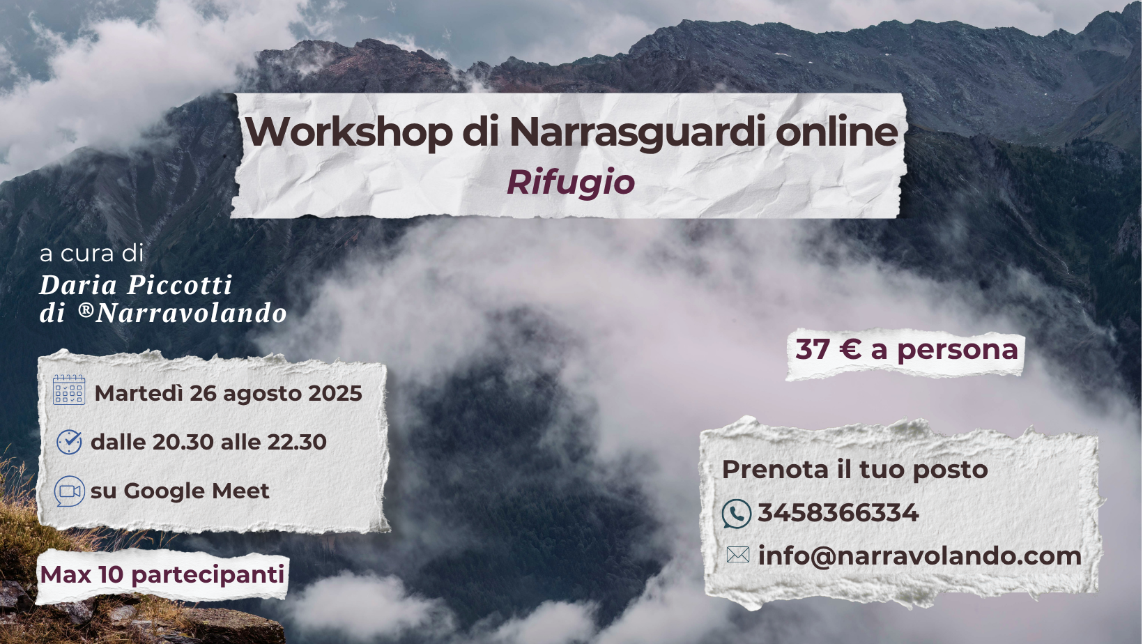 Workshop di Narrasguardi online 26 agosto 2025