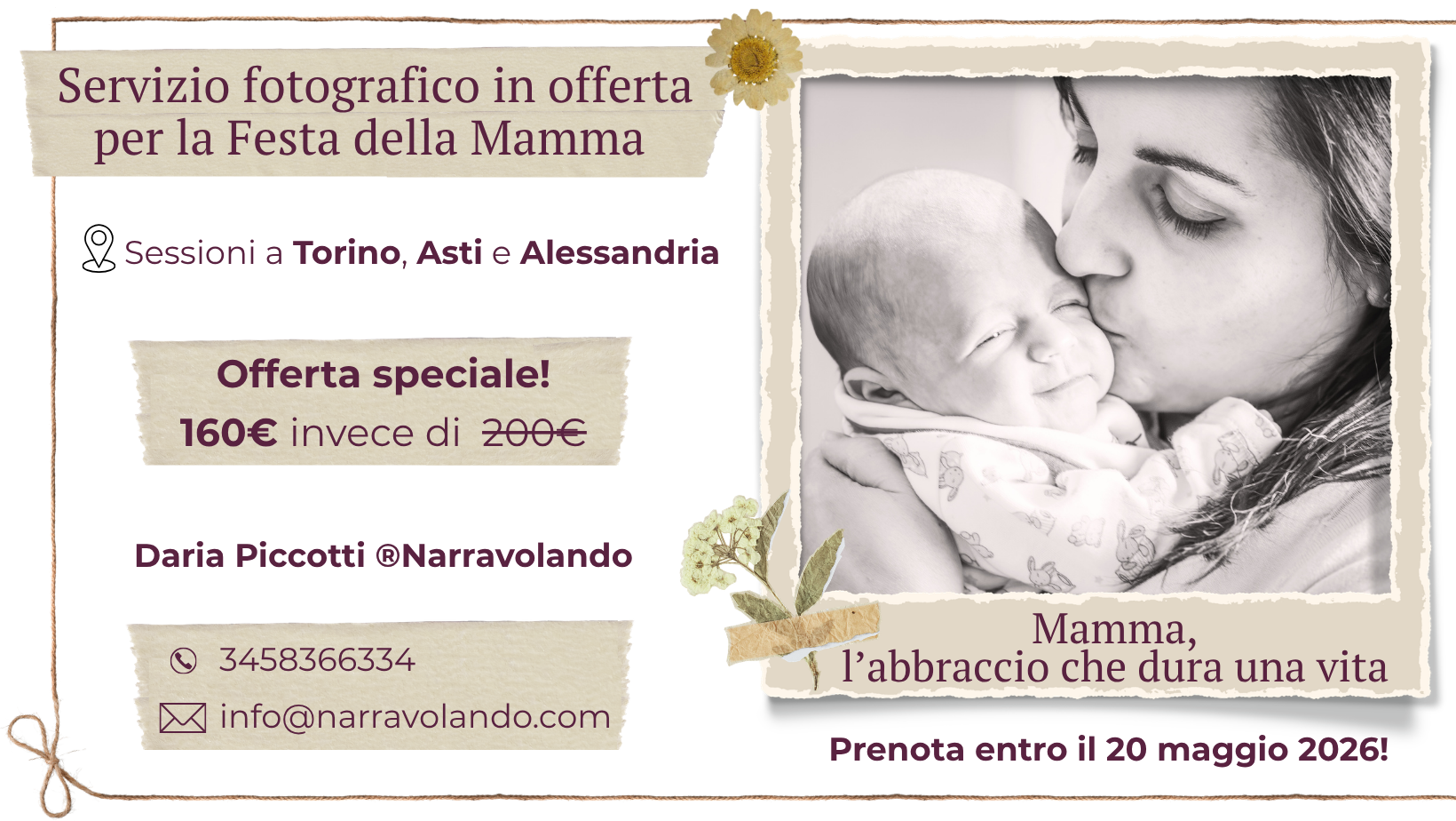 offerta festa della mamma 2026 Narravolando Daria Piccotti